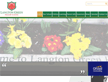 Tablet Screenshot of langton-green-school.org